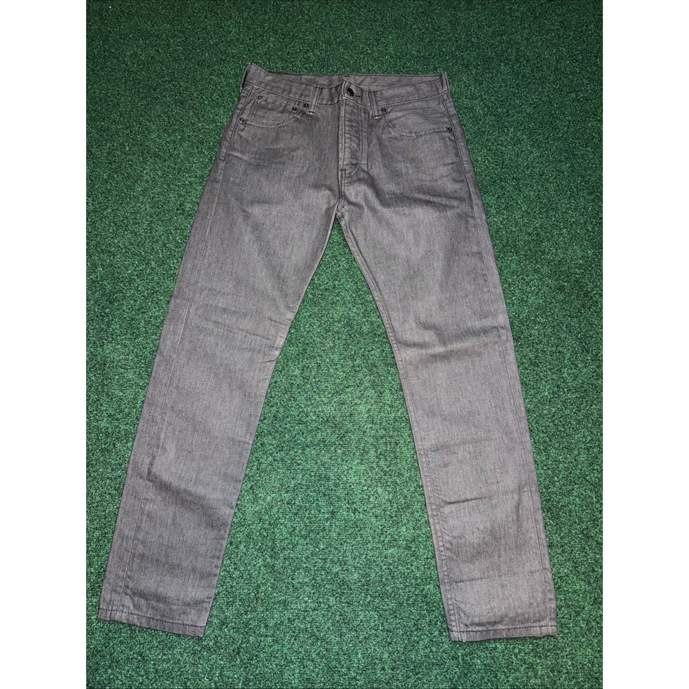 NWOT Levi's 508 Jeans Mens Size 30x30 Gray Tapered Black Label Denim